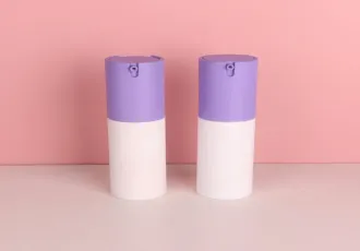 Purple U Shape Pump Sprayer Travel Lotion Bottle