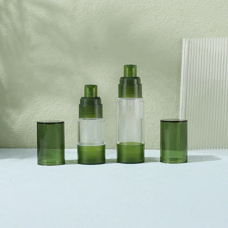 15ml 30ml 50ml AS Green Airless Cosmetic Bottles