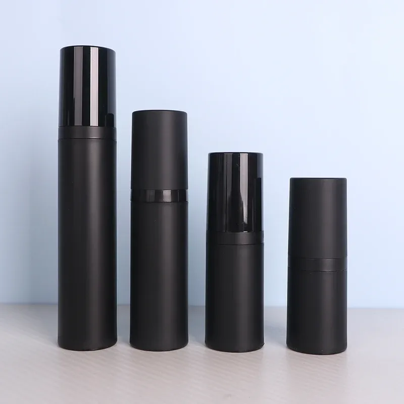 Wholesale Eco-friendly Black Empty 20ml 30ml 50ml PP Plastic Cosmetic Packaging Containers 