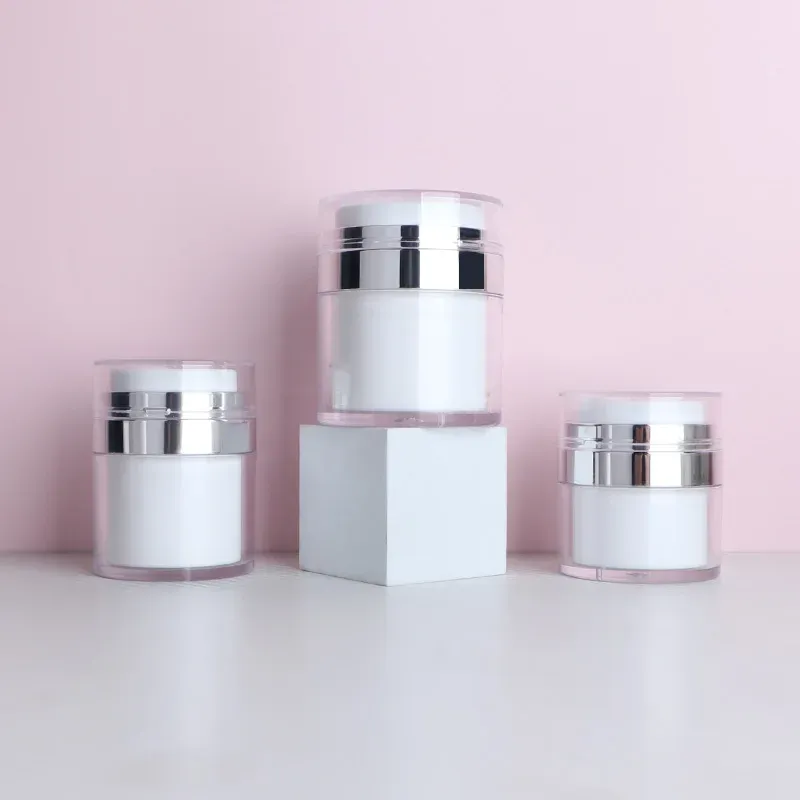 15ml 30ml 50ml Airless Plastic Jars Skin Care Serum Cosmetic Cream Pump Sprayer
