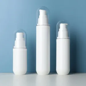 30ml 50ml 80ml 100ml 120ml Dome White Plastic Airless Dispenser Pump Bottle 