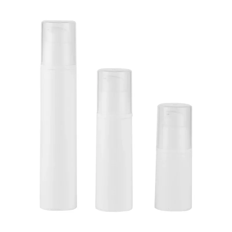 Fine PP White Lotion Pump Airless Bottle 15ml 
