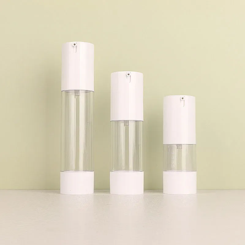 100ml White AS Plastic Airless Bottle Vacuum Pump Cosmetic Lotion Mist Spray Bottle