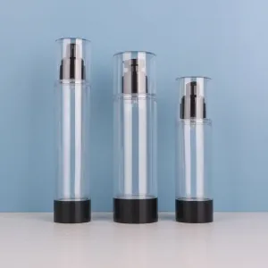 Luxury Cosmetic Black AS Airless Pump Sprayer Bottle 