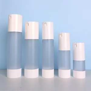 30ml 50ml U Shape Matt White Frosted Airless Pump Bottle