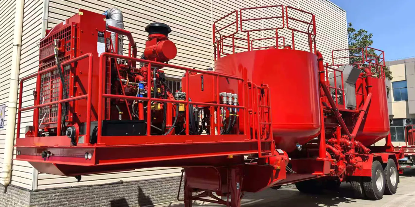 What safety checks should I perform before operating a cementing truck on‑site?