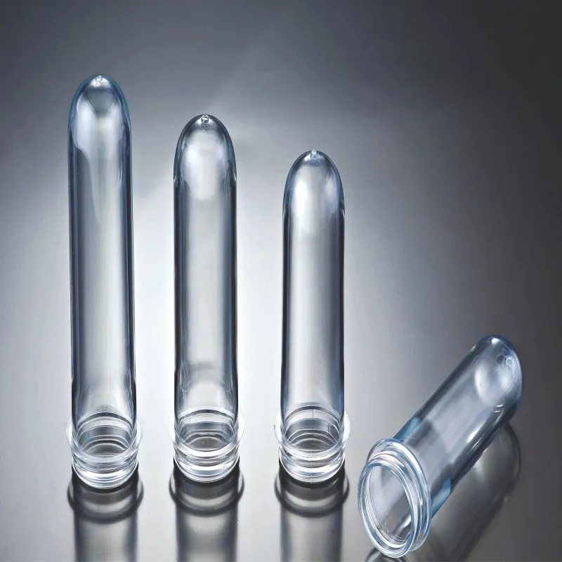 Высокоскоростная система преформирования ПЭТ с трехстанционным роботом охлаждения вне формы