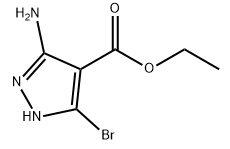 3-Amino-5-bromo-1H-pyrazole-4-carboxylic acid ethyl ester.png