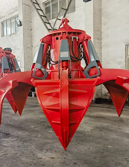 Electric hydraulic scrap grab bucket