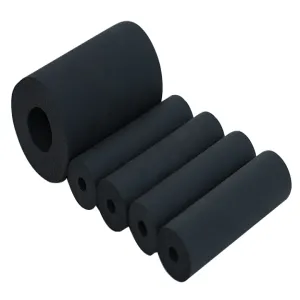 Wear-resistant and shock-absorbing rubber and plastic sponge tube