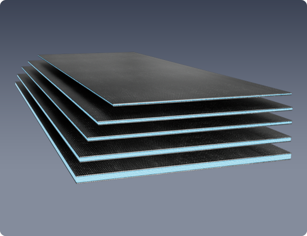 Extruded boards for laboratory and cleanroom construction