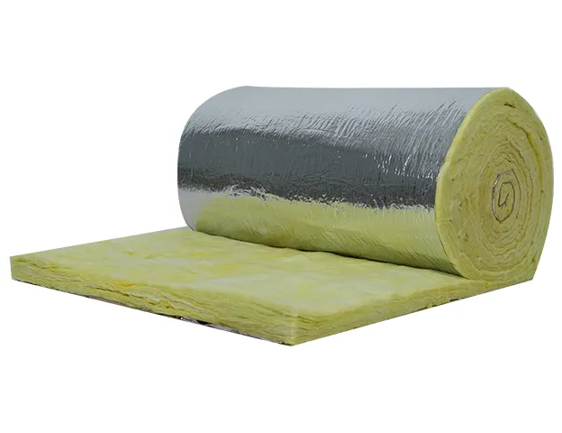 Fireproof and heat-insulating glass wool roll felt