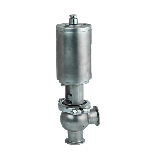 Pneumatic single L-shaped reversing valve