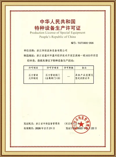 ใบอนุญาตการผลิตอุปกรณ์พิเศษของ TS