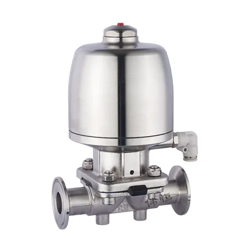 स्टेनलेस स्टील न्यूमेटिक एक्चुएटर त्वरित-रिलीज़ डायाफ्राम वाल्व