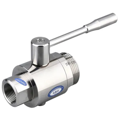 สุขาภิบาลสองชิ้นด้ายภายในและภายนอกฟอร์จบอลวาล์วคงที่ บอลวาล์วฟอร์จด้าย