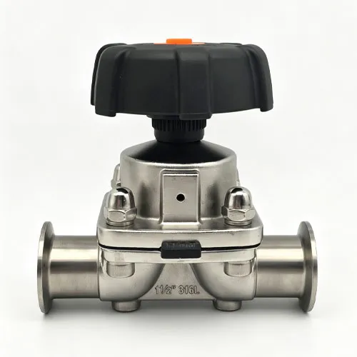 Manual quick installation diaphragm valve