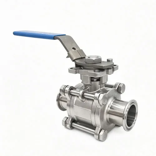 Manual three piece quick release ball valve