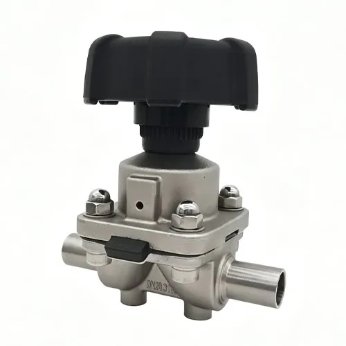 Manual welding diaphragm valve