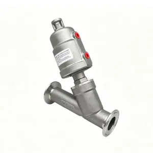 Quick-install angle seat valve stainless steel head