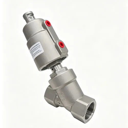 S-shaped threaded angle seat valve stainless steel head