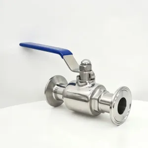 Manual sanitary grade quick release ball valve
