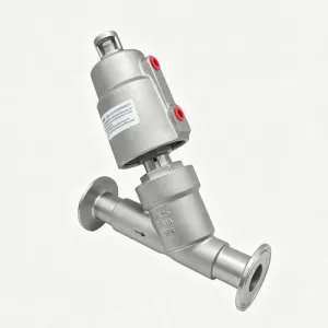 S-type quick installation angle seat valve stainless steel head