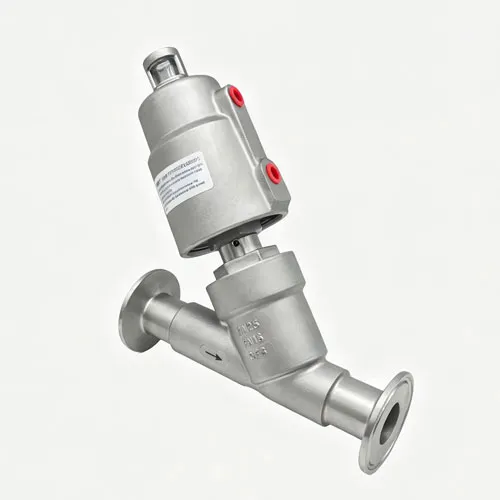 S-type quick installation angle seat valve stainless steel head