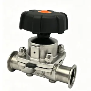 Sanitary tri clamp manual diaphragm valve
