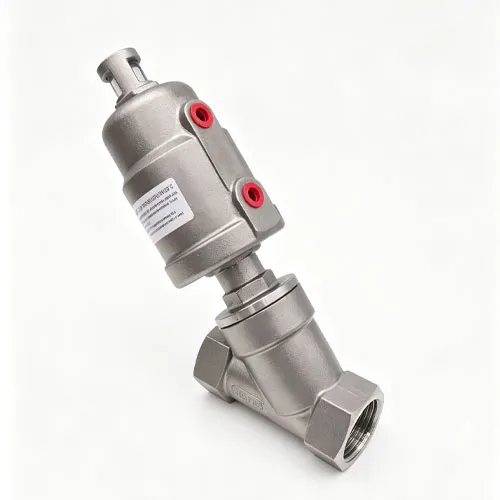 Stainless steel head of threaded angle seat valve