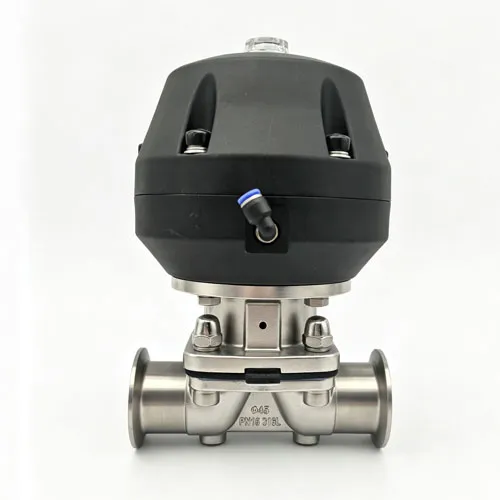 Quick-install diaphragm valve - Mushroom type