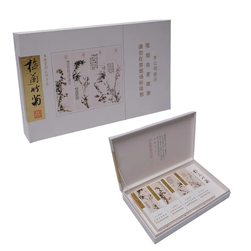 Plum, Orchid, Bamboo, and Chrysanthemum Gift Box Packaging