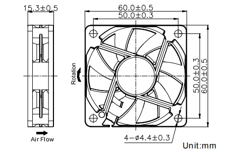 Axial Fan 60*60*15mm