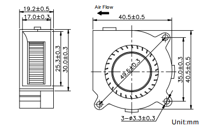 Blower Fan 40*40*20mm