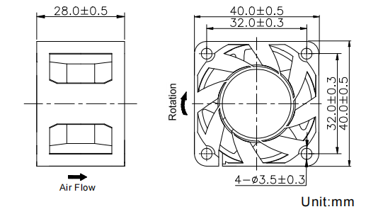 Boosting Fan 40*40*28mm
