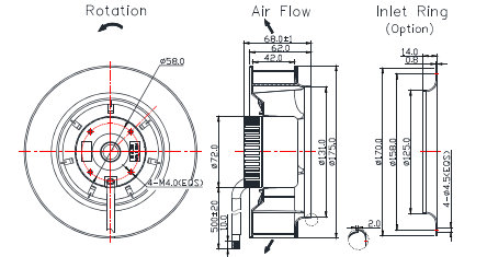 Centrifugal Fan 175*62mm