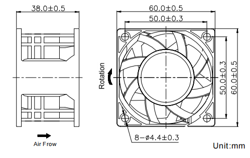 Boosting Fan 60*60*38mm