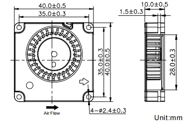 Blower Fan 40*40*10mm