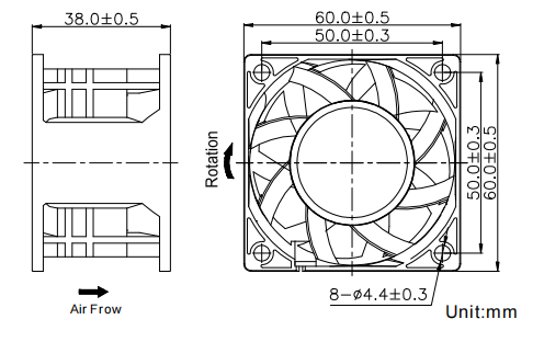 Boosting Fan 60*60*38mm
