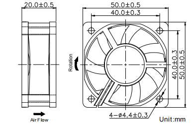 Axial Fan 50*50*20mm