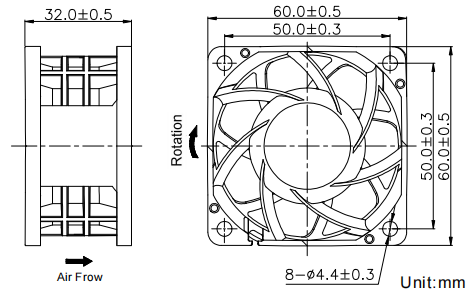 Boosting Fan 60*60*32mm