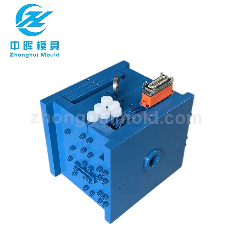 Zhonghui Mould | High Productivity 16-Cavity Cap Base Injection Mould | Hot Runner + Needle Valve Gate | High Precision & Low Cost Customization
