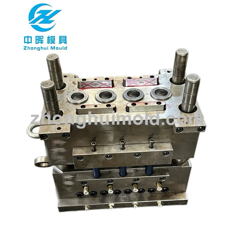 Custom Injection Mould For Plastic Silicone Sealant Cartridge, 4 Cavity Construction Adhesive Caulk Tube Mold
