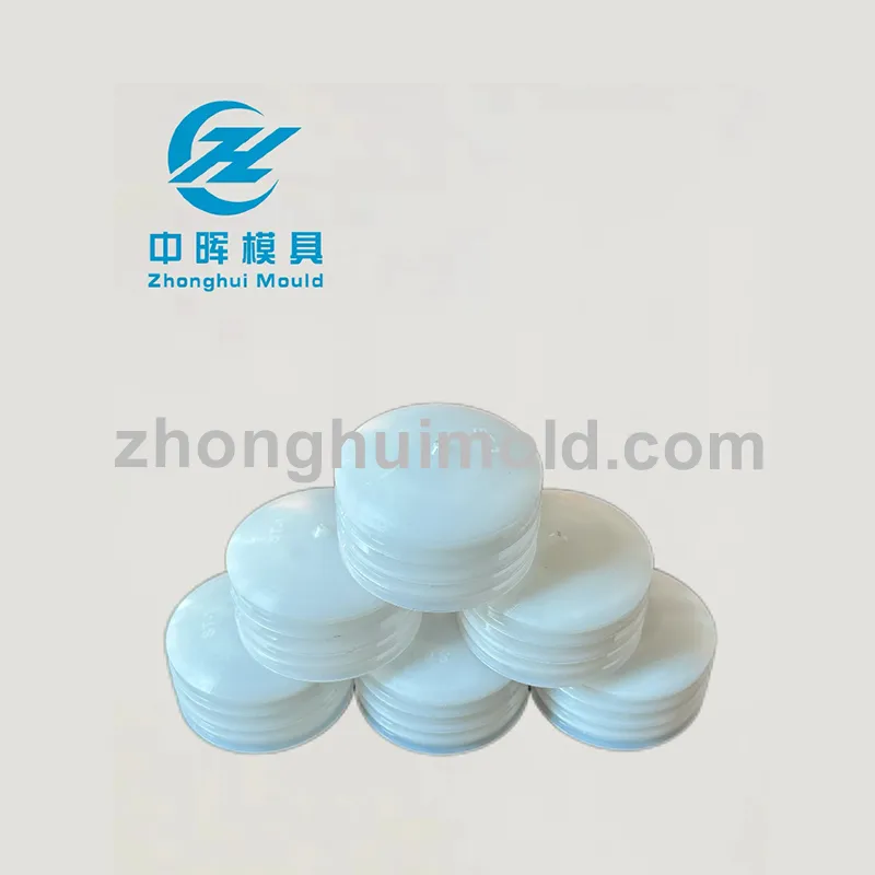 Glue Scraping Bottom Cap Injection Mold, Precision Cavity For Plastic Cap Glue Removal Design
