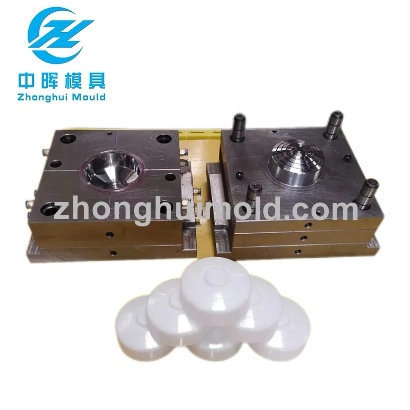 High Precision Big Bottom Cap Injection Tooling, 1 Cavity For Heavy Duty Container Bottom Caps