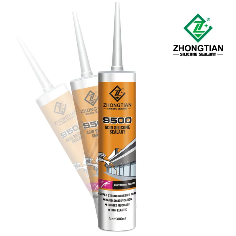 Zhongtian9500 Waterproofing Seale High Adhesion Gp Silicone High Elasticity Glass Glue Sealant