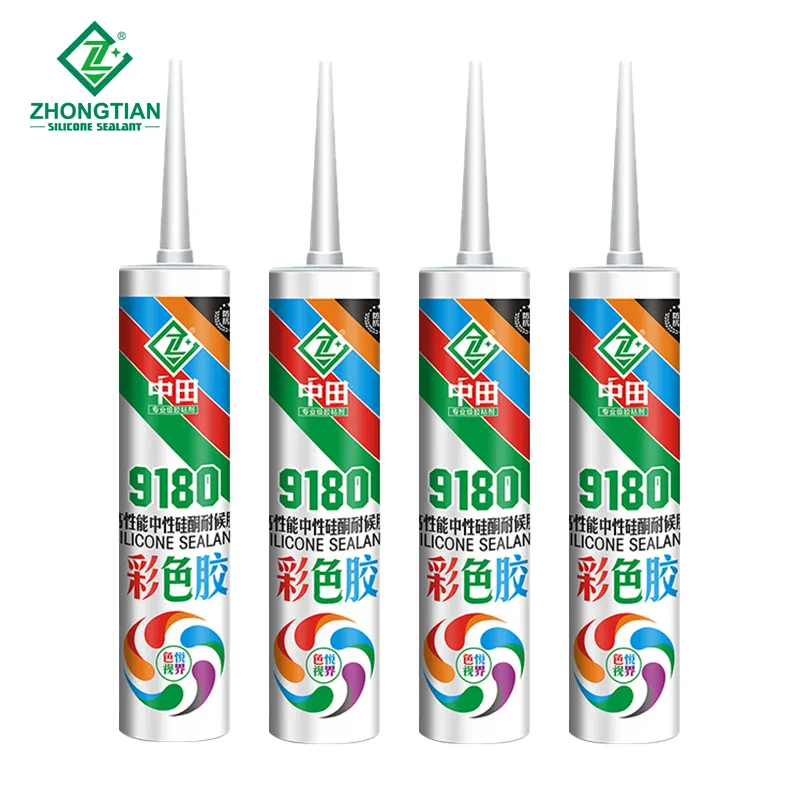 White Acid-Resistant Quick-Drying Building Glue Sealant Colorless Aquarium Glass Waterproof Seal Bonding Windows Mainly Silicone