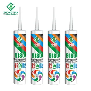 White Acid-Resistant Quick-Drying Building Glue Sealant Colorless Aquarium Glass Waterproof Seal Bonding Windows Mainly Silicone