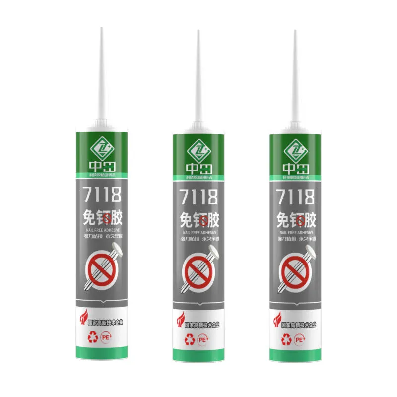 Fast-Using Strength Nail-Free Glue Cream White for Woodworking Furniture Construction in Office & Home Living Spaces