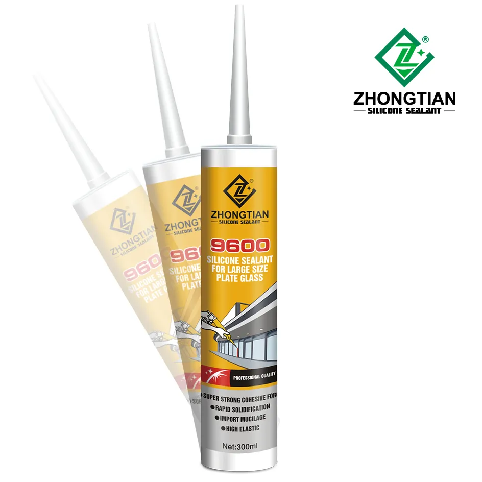 Clear Acetic Silicone Waterproofing Sealant White Color Glue for Excellent Weather Resistance Window Door Packing Seal